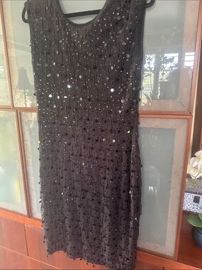 European Fashion Black Cotton Blend Garment sz 38